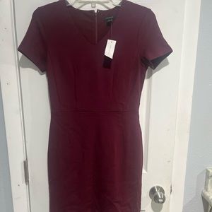 Ann Taylor Burgundy Dress. NWT.